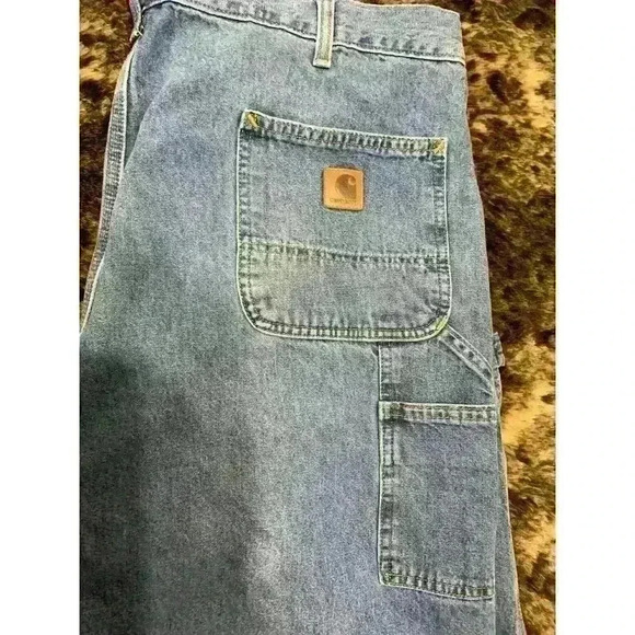 Carhartt Jeans Men's size 42x34, Dungaree fit Cargo Hammer Loop Carpenter Work - Picture 8 of 8
